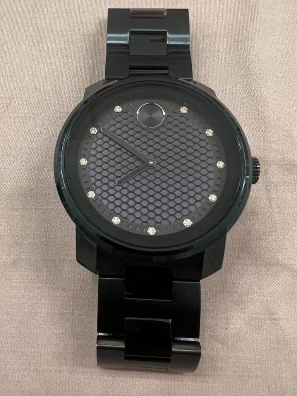 Movado Bold Watch Blue with Diamond accents